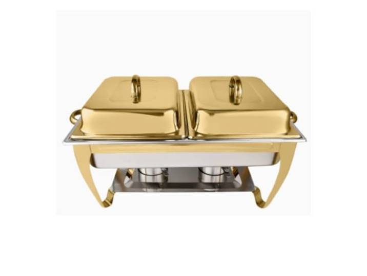 9L Chafing Dishes mit Doppeldeckel und Warmhalteofen Buffetherd Premium-Edelstahl-Gastronomiebedarf, Buffet-Display, luxuriöser Lebensmittelerhitzer