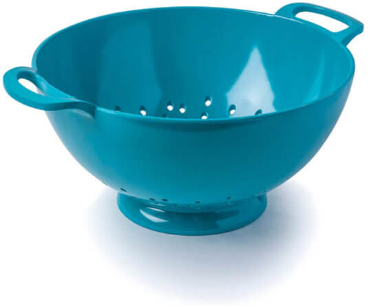 Zeal Melamine 24cm Colander Aqua