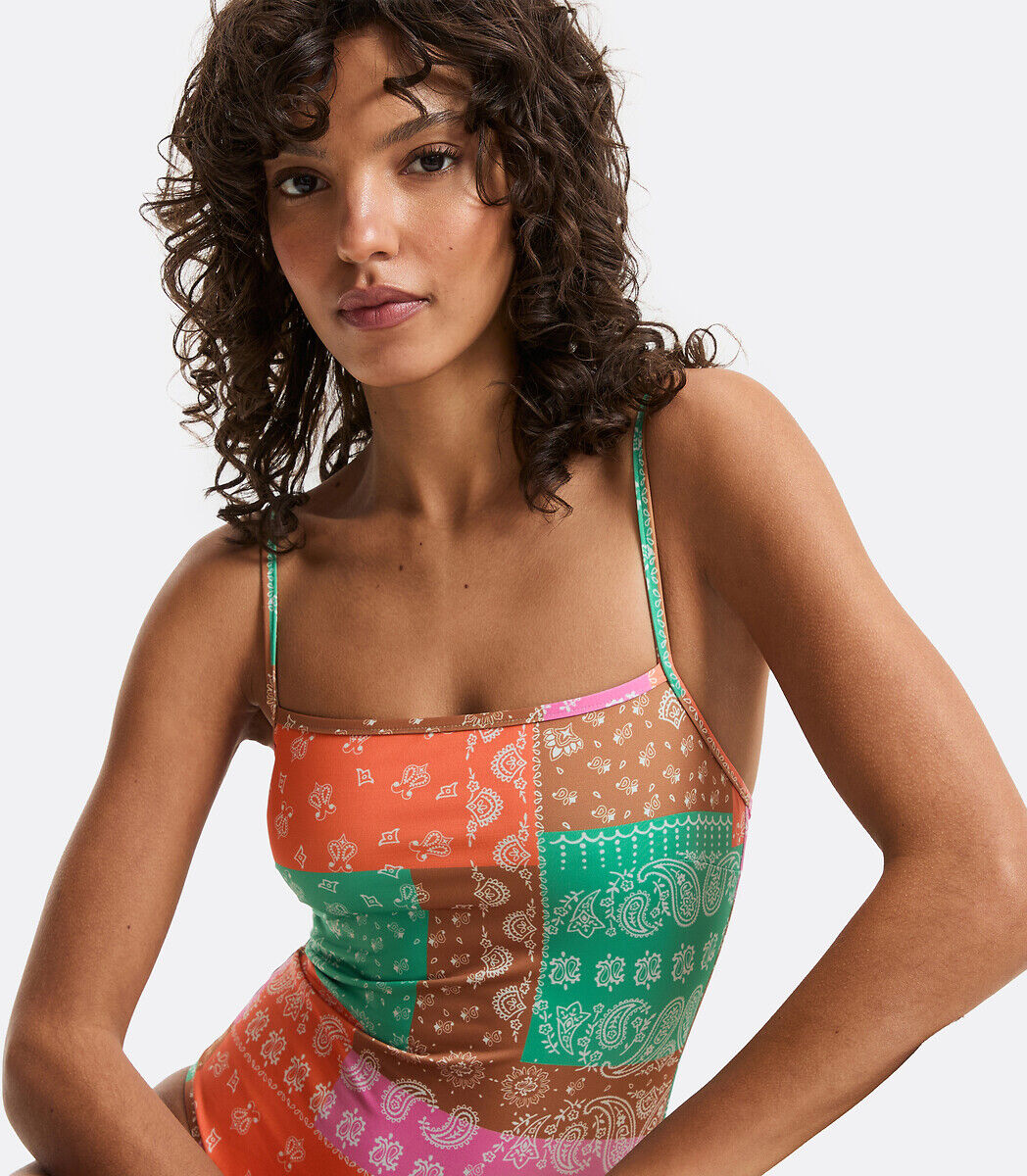 LA REDOUTE COLLECTIONS Maillot de bain 1 pièce, imprimé bandana