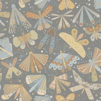 A-Street Prints Flyga Apricot Bonanza Wallpaper