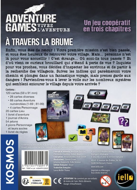 iello ADVENTURE GAMES - À Travers la Brume