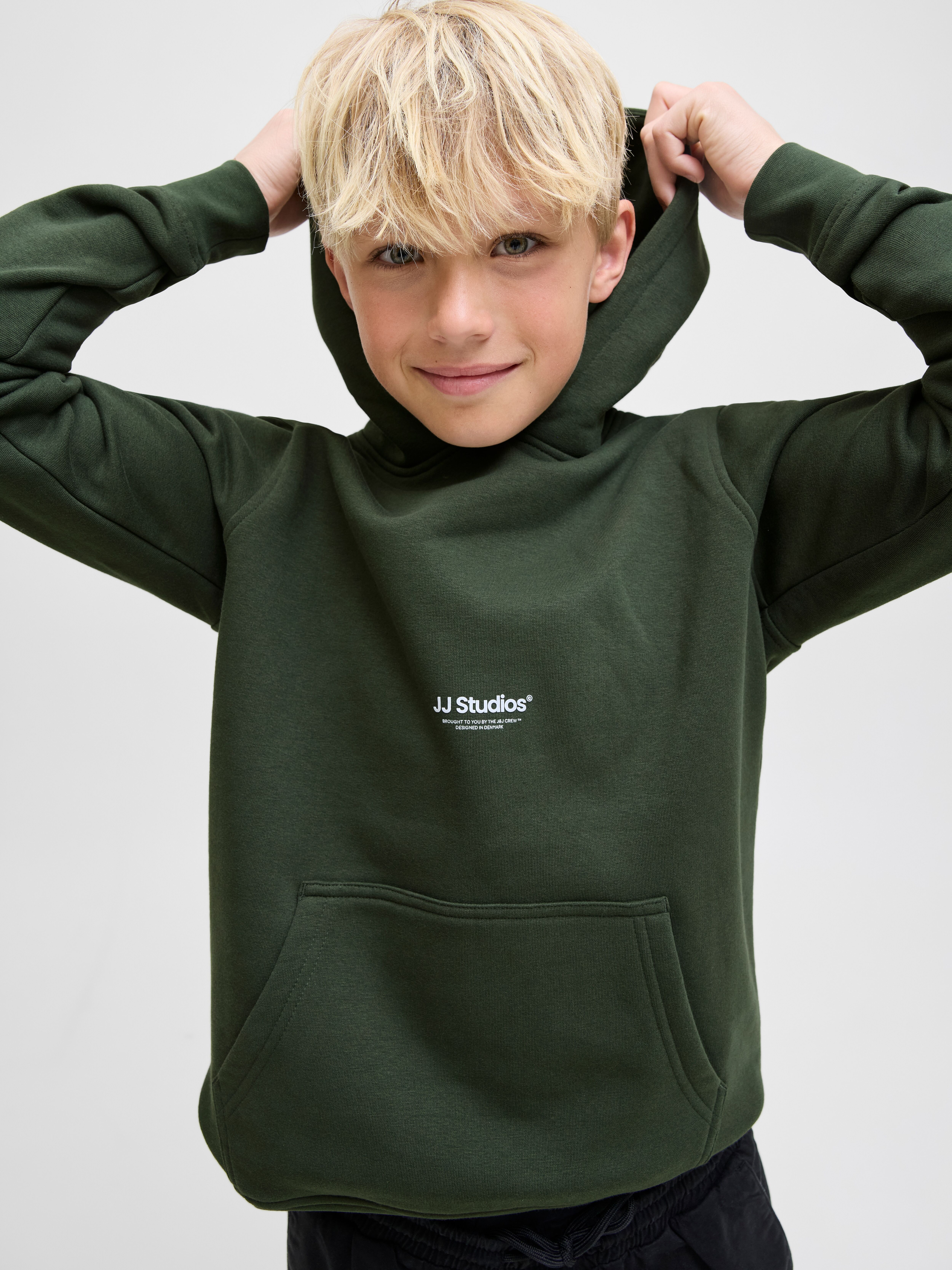 Jack & Jones Junior "JJESOHO SWEAT HOOD NOOS JNR", Baumwollmischung, relaxed fit duffel bag 128