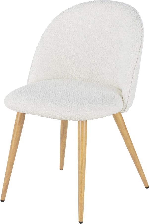 Maisons du Monde Chaise bouclettes écrues Blanc 50.5x78.5x54.5cm