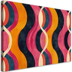 LEINWANDBILD Bunte Vintage Abstraktion 120x80cm