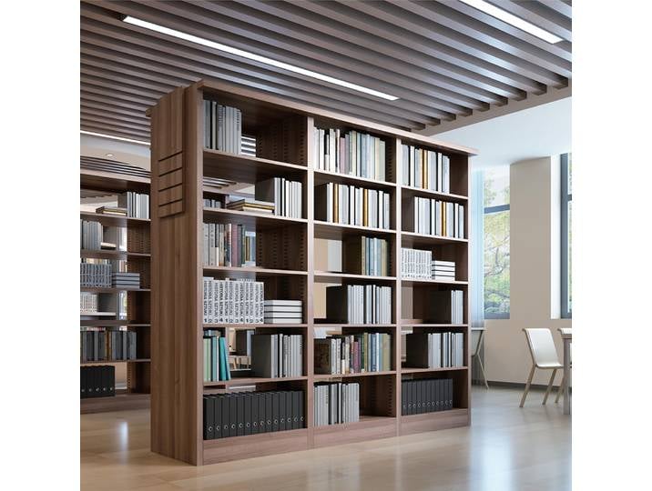 Meubles de bureau et bibliothèque en bois personnalisables, livraison directe d'usine, étagère de rangement, étagère de présentation