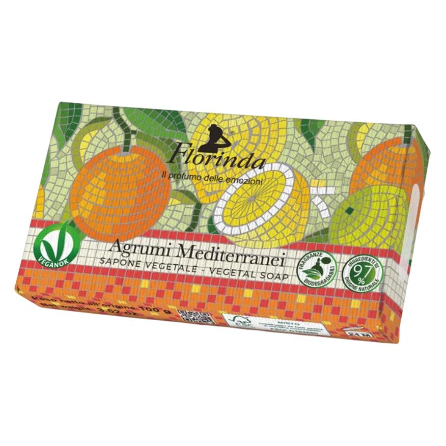 Florinda , Argumi Mediterranei, vegane, feuchtigkeitsspendende Duftseife für den Körper, 100 g (100 g) (41953318)