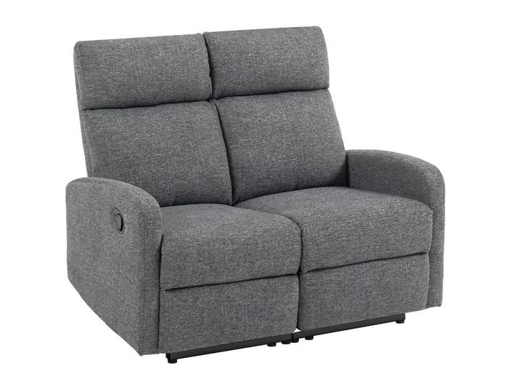 Homcom 2-Sitzer Relaxsessel Fernsehsessel Liegesessel mit Liegefunktion Chenille-Optik, Grau, Textil, Füllung: Polyester,Polyester, einzeln stellbar, 91x98x114 cm, Wohnzimmer, Sessel, Relaxsessel