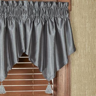 Touch of Class Chamberly Ascot Valance 32 x 22, 32 x 22, Dark Gray