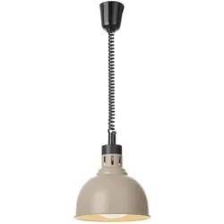 Hendi Höhenverstellbare Wärmelampe, kuppelförmig,, Beige, 230V/250W, Ø250x(H)207mm, Speisewärmer, Beige