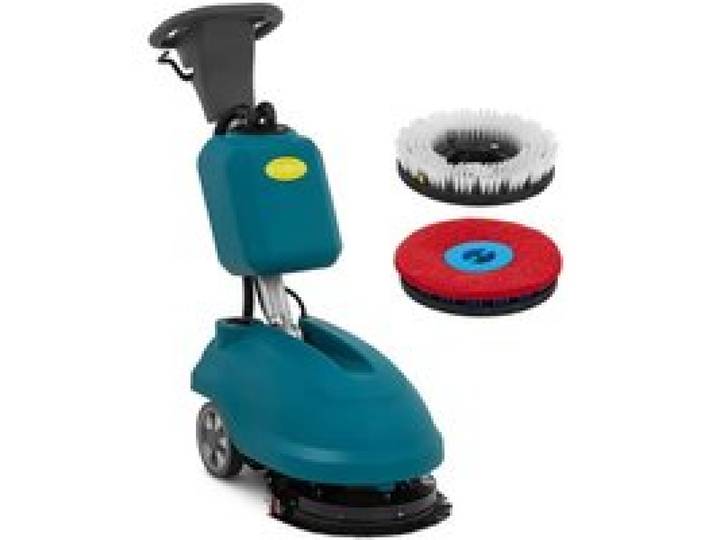 Autolaveuse auto laveuse machine entretien sol professionnelle sans fil 35 cm 1 500 m²/h à guidage manuel acier 14_0008248