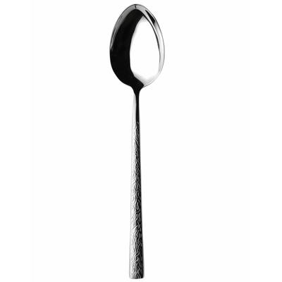 Esslöffel MÄSER "Ivy", silber (silberfarben), 12 Stk., Edelstahl 18/10, Esslöffel, mit eingeprägter Musterung auf dem Griff