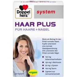 DOPPELHERZ Haar Plus system Kapseln 28,7 g