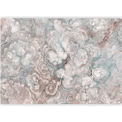 Artgeist, Tapete, Fototapete - Marble Flowers - Natural Stone Structures in Pastel Colours