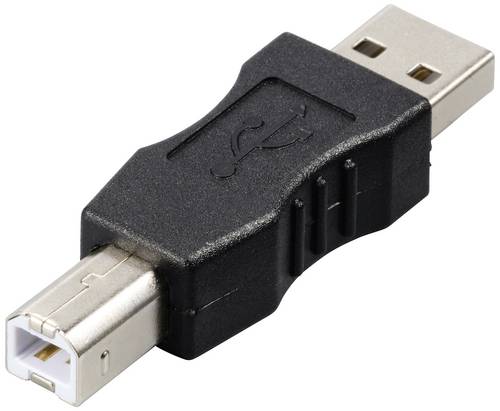 Renkforce USB 2.0 Adapter [1x USB 2.0 Stecker A - 1x USB 2.0 Stecker B] rf-usba-03 vergoldete Steckkontakte
