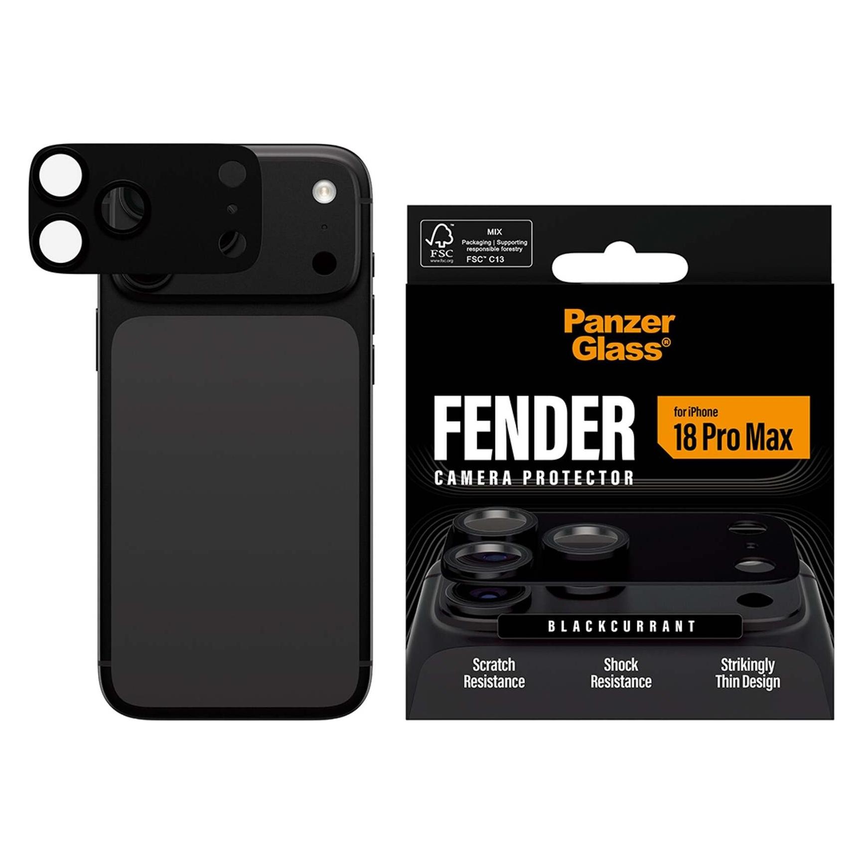 PanzerGlass Fender Camera Lens Protector (1 Stk., Apple iPhone 18 Pro Max) (PG98897)