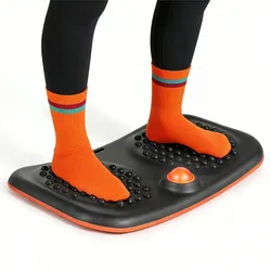 VEVOR Balance Board für Erwachsene (60 cm), Wackelbrett bis 200 kg Belastbar, Kompaktes Balance-Trainingsgerät mit Massagenoppen für Core-Workouts Stehpultübungen Heim-Fitnessstudio Büro, Schwarz