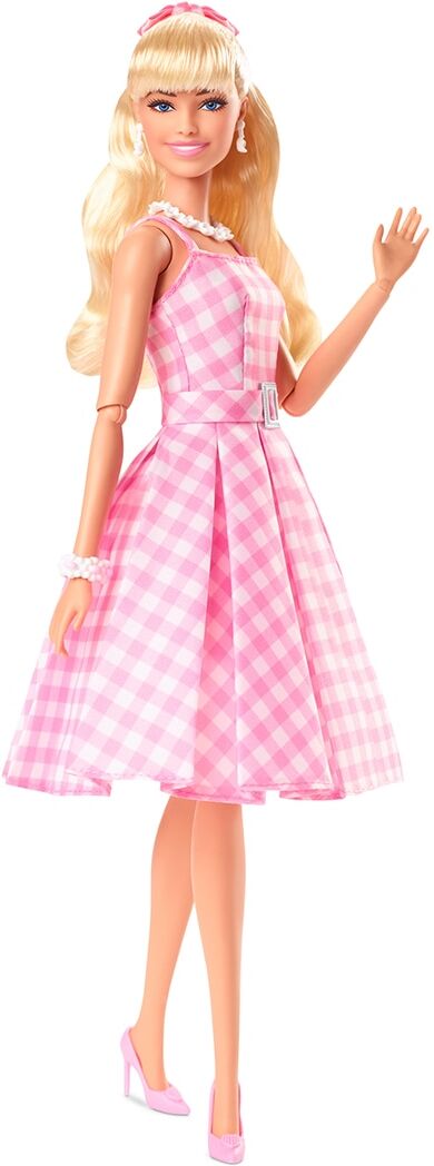 Barbie The Movie Margot Robbie Muñeca Signature coleccionable de la película con vestido vintage.