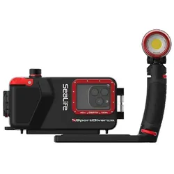 Sealife - Unterwassergehäuse für iPhone und Android - Sportdiver Ultra 2500F - Lampenset