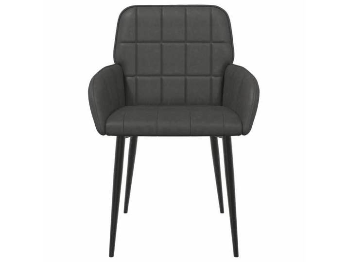Chaise/Fauteuils de salle à manger 4 pc Simili cuir Noir - élégance et confort（10221)