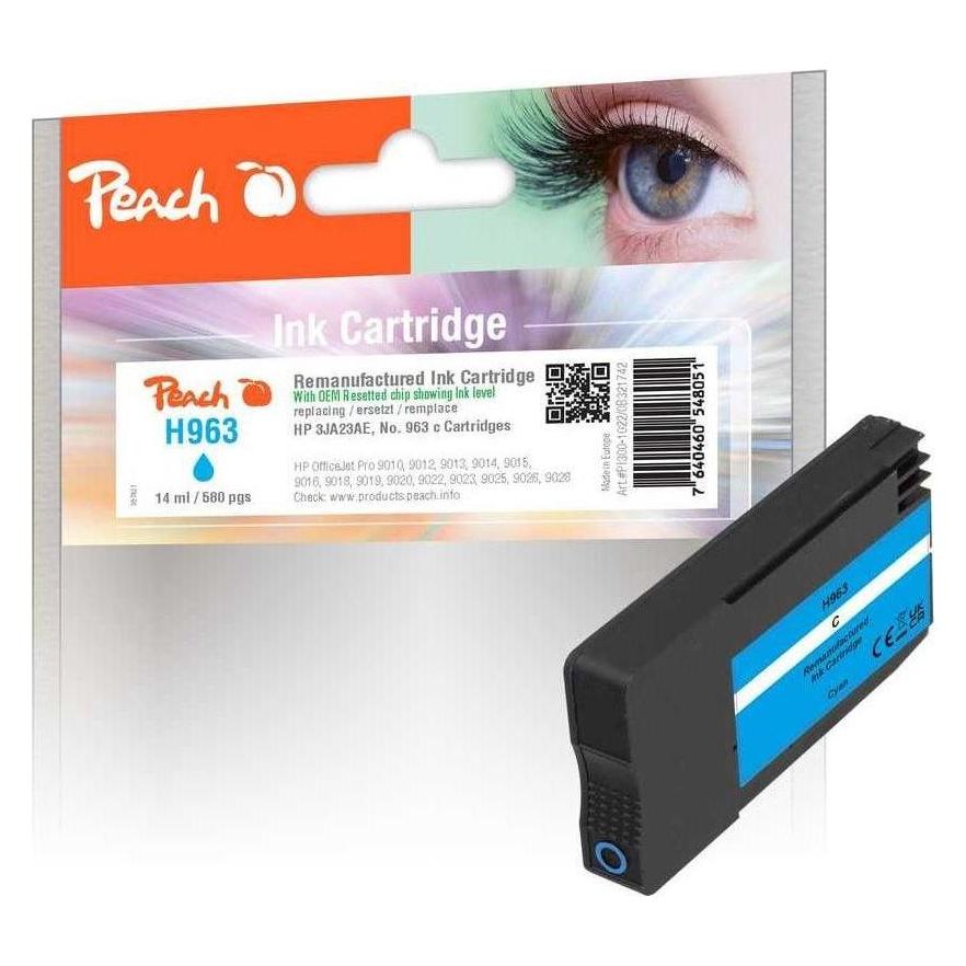 Peach Toner HP No. 963 C, 3JA23AE Cyan (C) (0F321742)