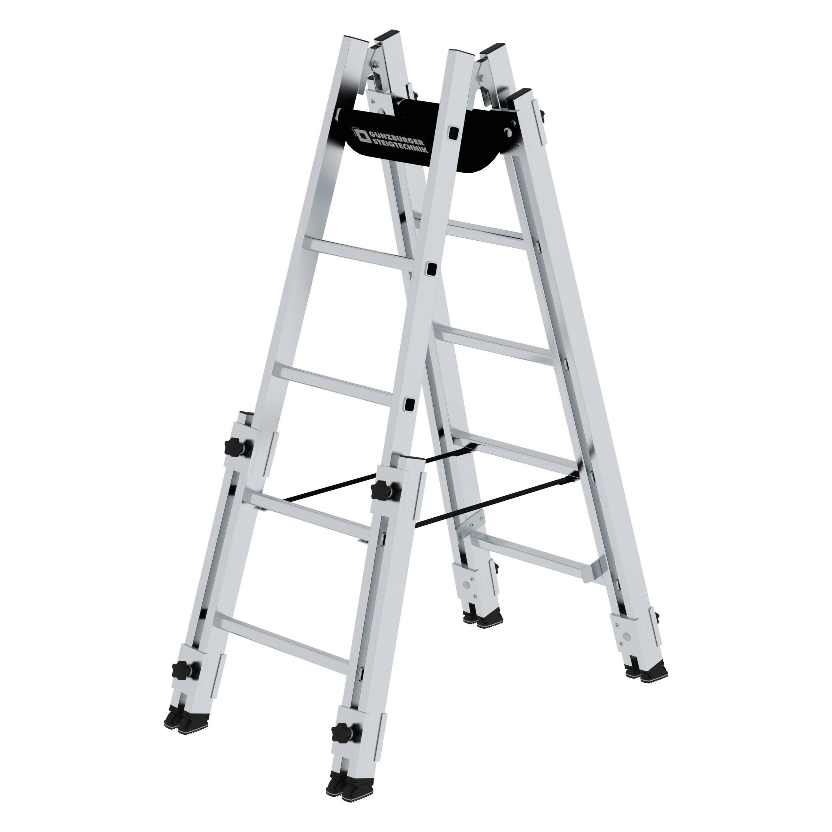 Munk Sprossen-Stehleiter treppengängig 2x5 Sprossen (Stehleiter, 150 cm) (033510)