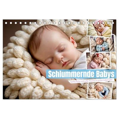 Schlummernde Babys (Tischkalender 2027 DIN A5 quer), CALVENDO Monatskalender