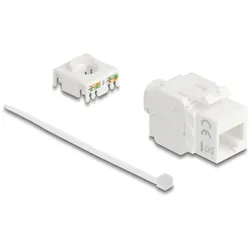 DELOCK Keystone Modul RJ45 Buchse zu LSA Cat.6A UTP 180° wer