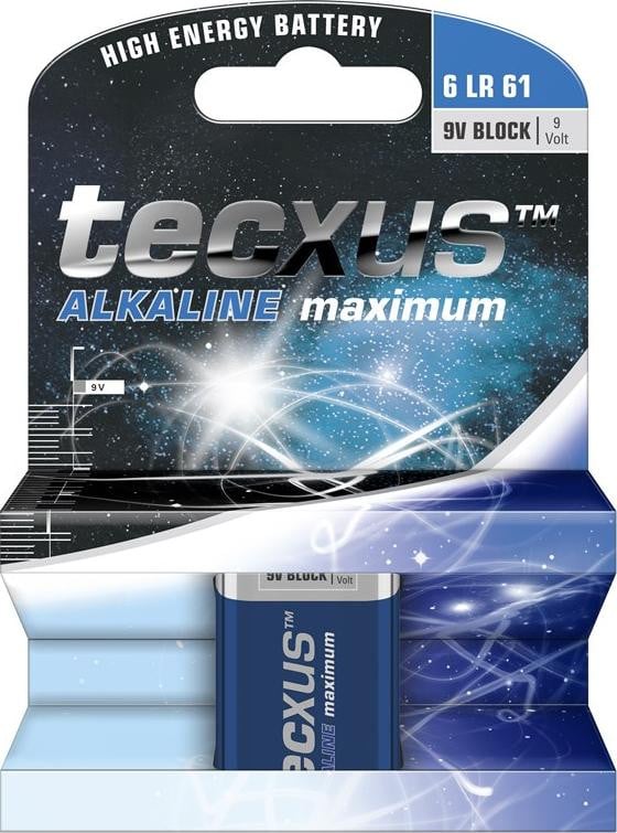 Tecxus Alkaline blokbatterij 9V type 6LR61/6LP3146