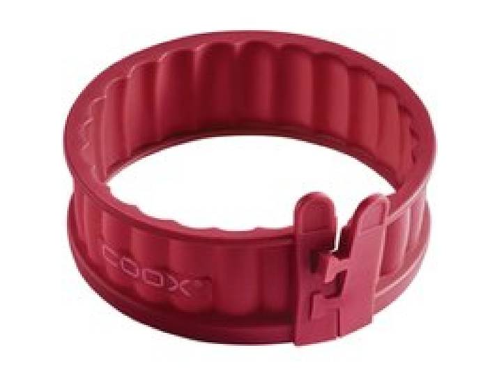 COOX Moule à quiche avec fond en verre Ø 12 cm. (rouge)