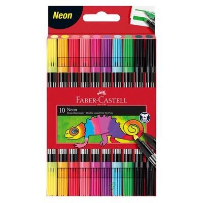 Faber-Castell Doppelfasermaler Neon, 10er Set