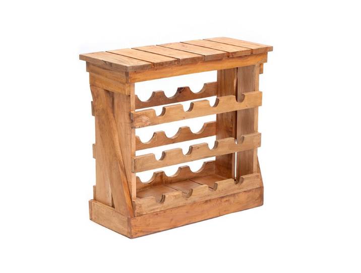 DESIGN DELIGHTS Weinregal NATUR WEINREGAL SEVILLA , 56cm, Massivholz, Holz Weinschrank