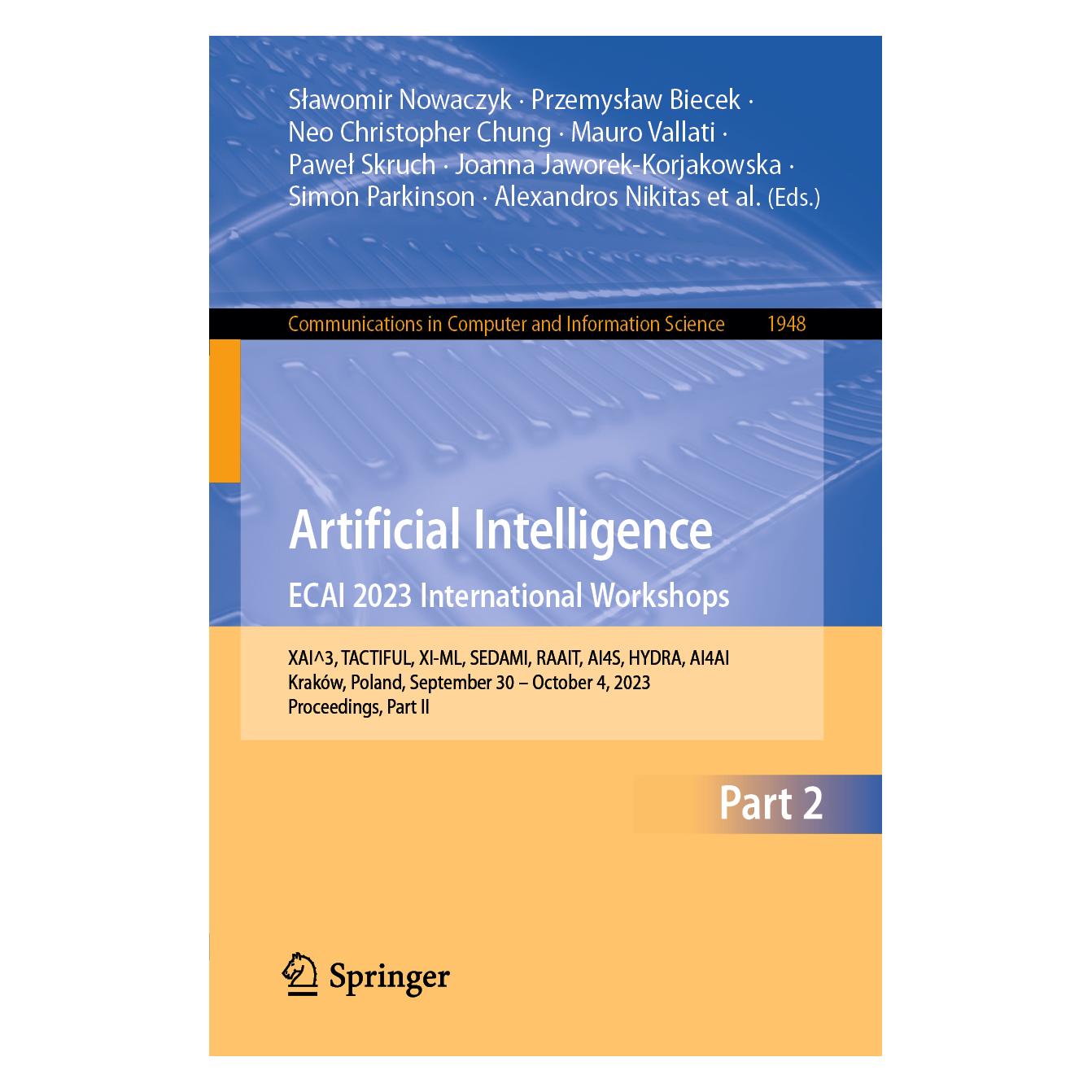 Springer Artificial Intelligence. ECAI 2023 International Workshops (Englisch, Softcover) (56985384)