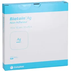 Biatain Ag Schaumverband 15x15 cm nicht 5 St