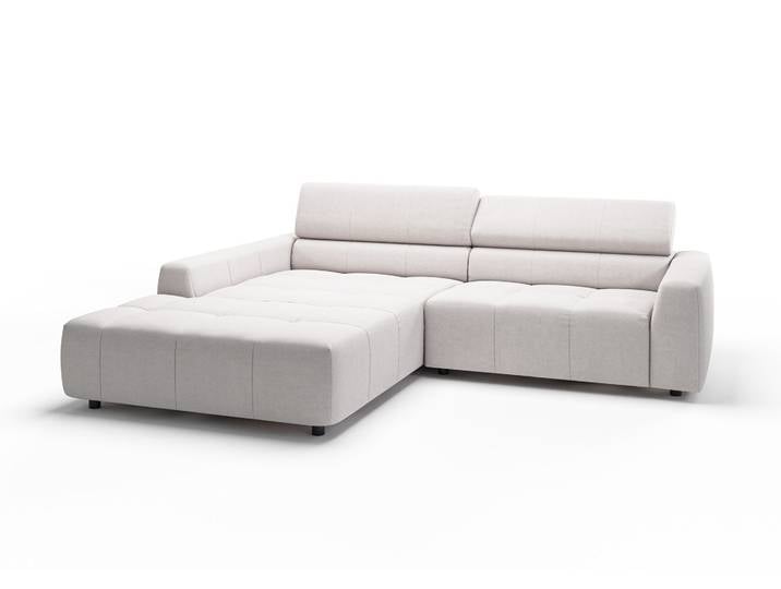 Candy Denver Ecksofa Easy Care motorische Sitztiefenverstellung