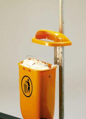 Komplett-Angebot Papierkorb/Rohr, orange