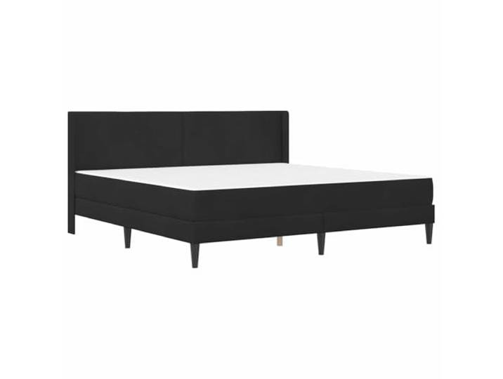 KTHLBRH Doppelbett 180 x 200 cm Samt schwarz Inklusive Lattenrost, gepolstertes Kopfteil, robustes Sperrholz, modernes Design