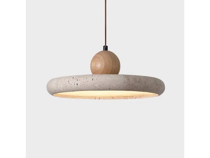 Luminaire suspendu LED en pierre naturelle moderne, style nordique rétro, en travertin, pour salle à manger, décoration intérieure