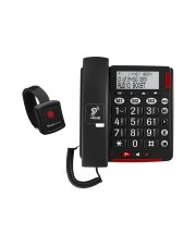 Audioline BigTel 50 Alarm Plus Notrufarmband Duo Großtastentelefon (ATL1425642)