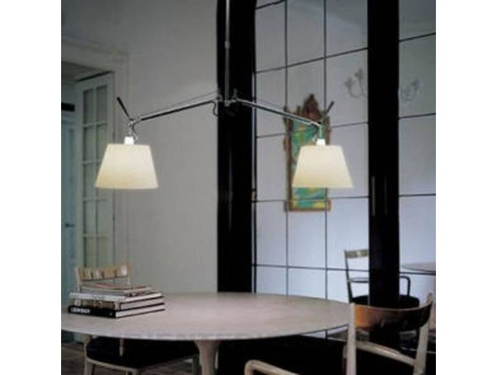 Tolomeo Basculante Pendelleuchte Ø420 Pergament - Artemide - Esszimmer - Aluminium