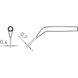 Weller Erem Lötspitze Rundform, abgeschräg (Lötspitze), Lötgerät Zubehör