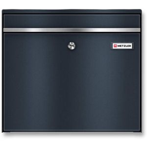Metzler Briefkasten BK212, anthrazit, aus Stahl, 39 x 34,3 x 11,6 cm