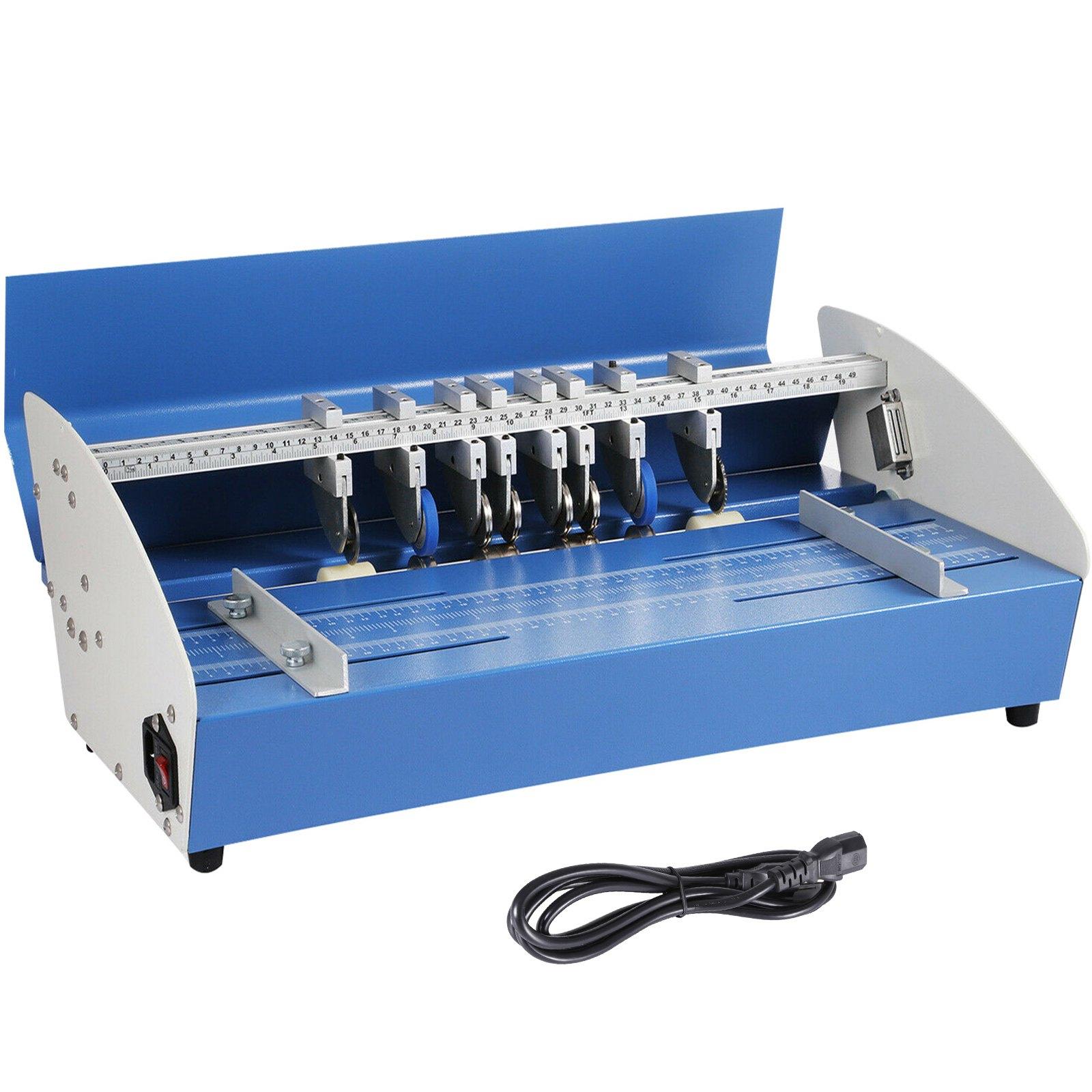 VEVOR 20,5" 520mm Elektrische Prägemaschine 3 in 1 Papierpräger Perforieren Rillen Schwerlast Metall Elektrischer Präger für Papier Karte Buch Rillen, 52 cm, Elektrisch