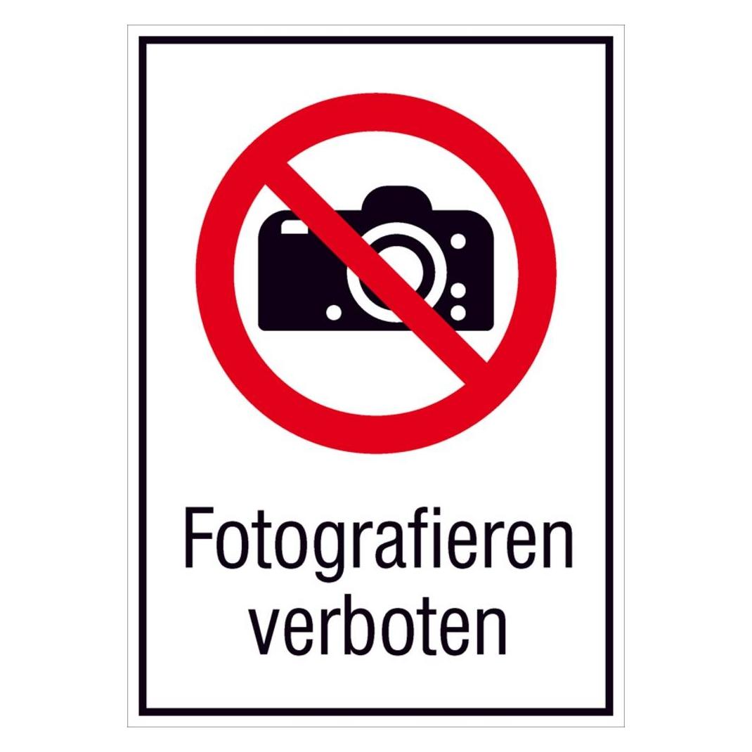 SafetyMarking Kombischild Fotografieren verboten 13. (51.A6210)