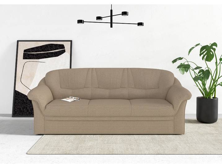 3-Sitzer Sofa, Polyester, Braun, 184×82×84 cm, Komfortabel & Zeitlos, Klassisch, Domo-Collection