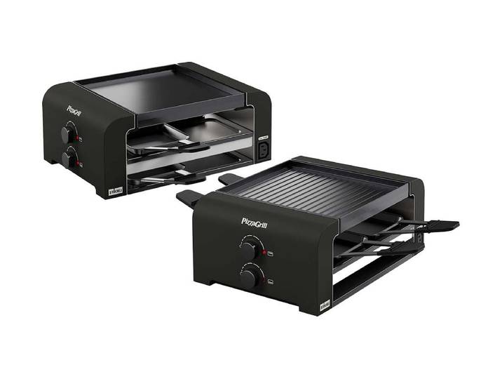 Stöckli PizzaGrill 4 Connect Tischgrill Set Schwarz