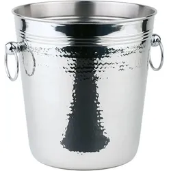APS Wein-/Sektkühler "HAMMERSCHLAG", Flaschenkühler, Silber