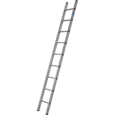 Anlegeleiter KRAUSE "Sibilo", silber (silberfarben), B:36cm H:270cm, Aluminium, Leitern