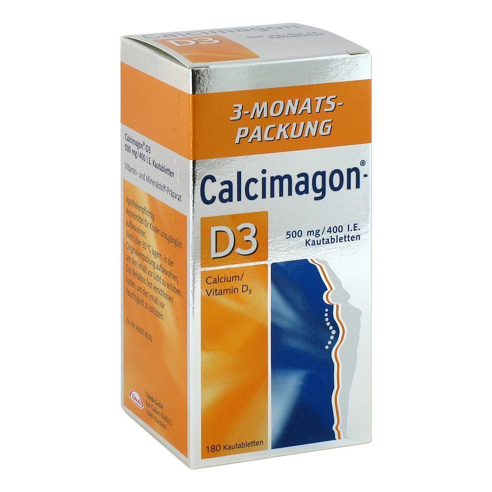 CHEPLAPHARM Arzneimittel GmbH Calcimagon-D3 500mg/400 I.E. Kautabletten 01128682