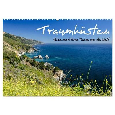 Traumküsten: Eine Maritime Reise um die Welt (Wandkalender 2027 DIN A2 quer), CALVENDO Monatskalender