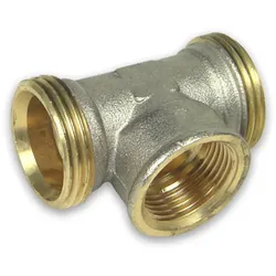 Schraubfitting mit 3/4'' EK (Eurokonusanschluss), T-Stück mit IG (Ausführung: 3/4''EK - 3/4''IG - 3/4''EK)